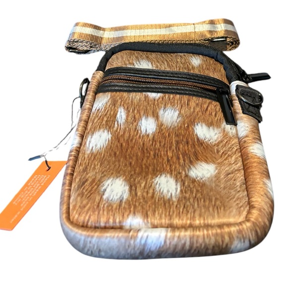 NWT-Casey Range fawn/deer print Neoprene Cellphone Bag - Picture 3 of 6